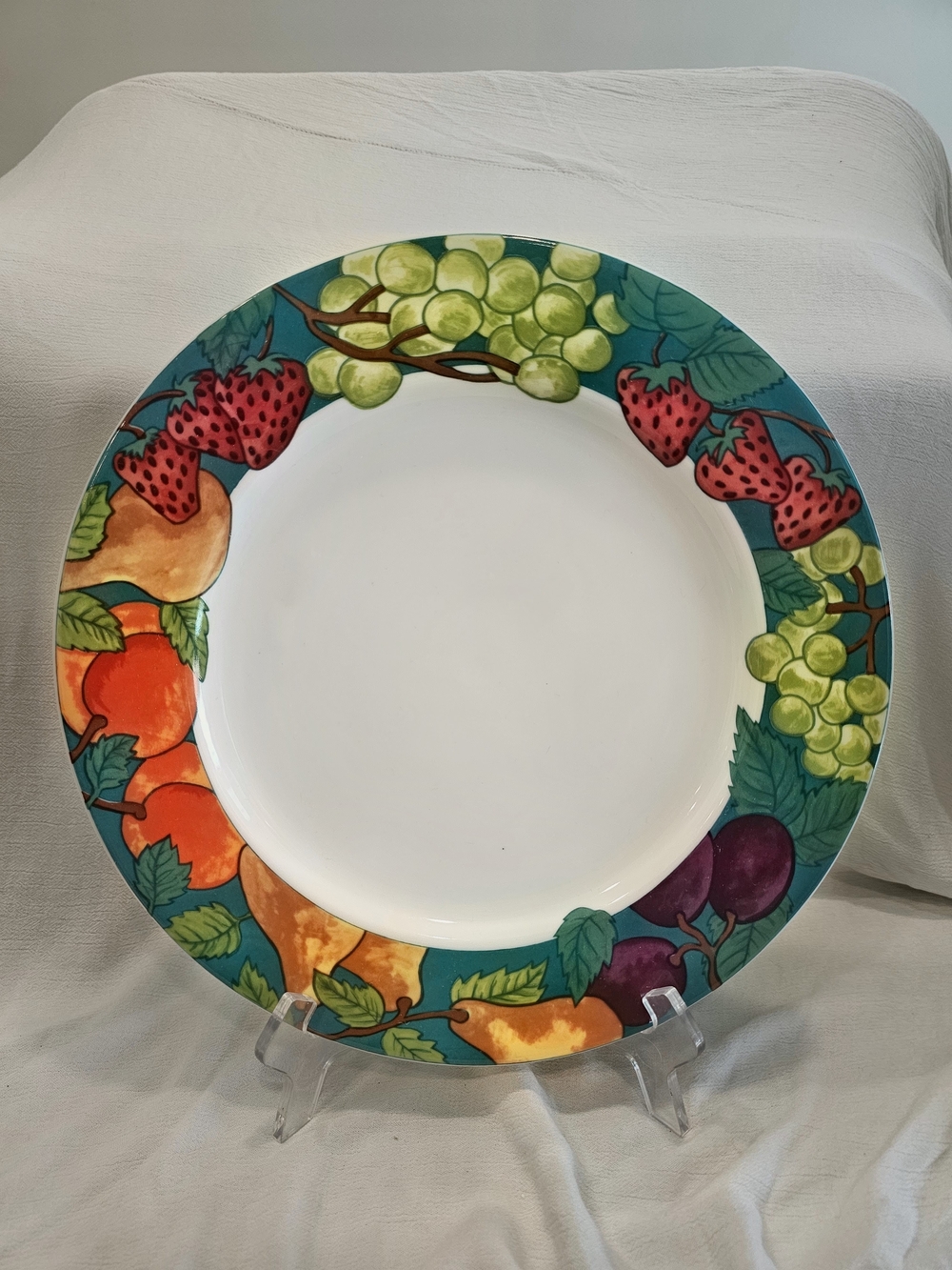 Vintage American Atelier "Delicious" 12" Charger Plate / Chop Platter by Affra G